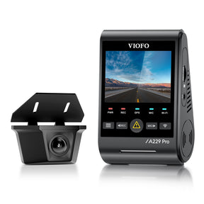 VIOFO A229 Pro-W 2CH 4K Front+2K Waterproof Rear Camera with Dual Sony STARVIS 2 Sensors, 2-Channel HDR, Ultra Fast 5GHz Wi-Fi & Precise GPS, Smart Voice Control