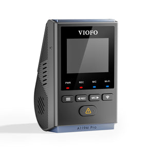 VIOFO A119M Pro 4K HDR Voice Control Dash Camera with Sony STARVIS 2 Sensor, Super Night Vision, Ultra Fast Wi-Fi 6 & Precise GPS