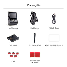 A129 Plus Quad HD 2K Dash Cam with WiFi Car Dash Camera with GPS