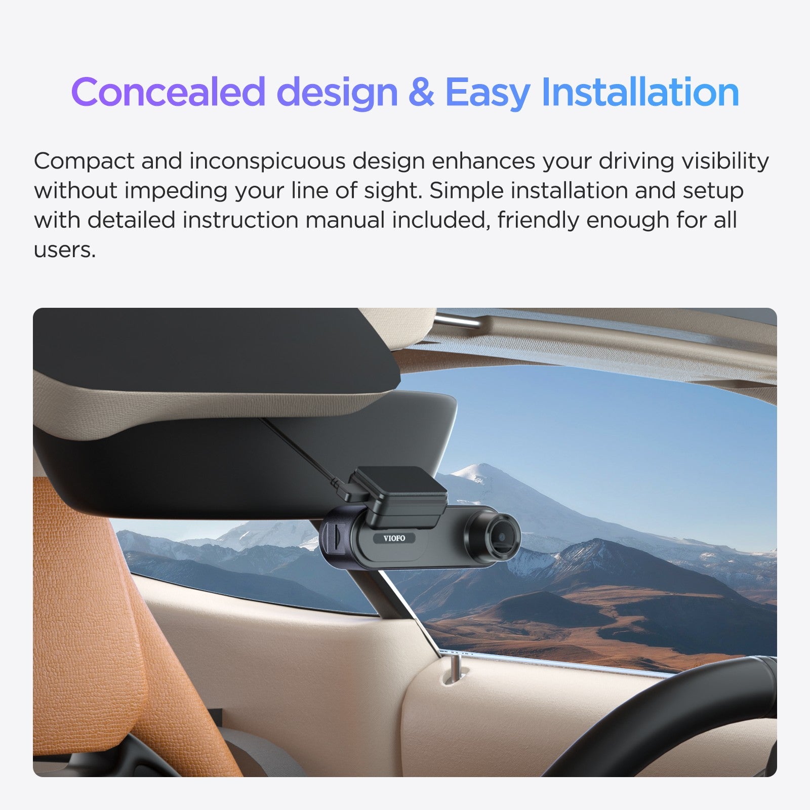 VIOFO WM1 2K Quad HD 1440P 30FPS Smaller WiFi GPS Dashcam with Sony STARVIS IMX335 Sensor