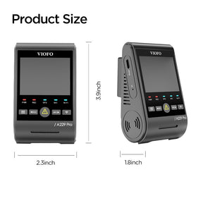 VIOFO A229 Pro 1CH 4K HDR Front Dash Cam with Sony STARVIS 2 IMX678 8MP Sensor Super Night Vision Voice Control 5GHz WiFi GPS