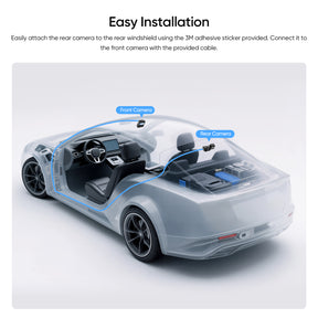 VIOFO RC320 AHD 1080P Rear Camera with 6M Jack Plug Cable and Sticker for A229 Plus/A229 Pro