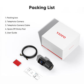 VIOFO RTC420 2K HDR Telephoto Camera Set with Sony STARVIS 2 Sensor for A329T/A329TW Series