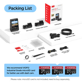 VIOFO A229 Ultra 3CH 4K Front+4K Rear+1080P Fisheye Cabin Dashcam with Triple Sony STARVIS 2 Sensors, 3-Channel HDR, Ultra Fast 5GHz Wi-Fi & Precise GPS, Smart Voice Control