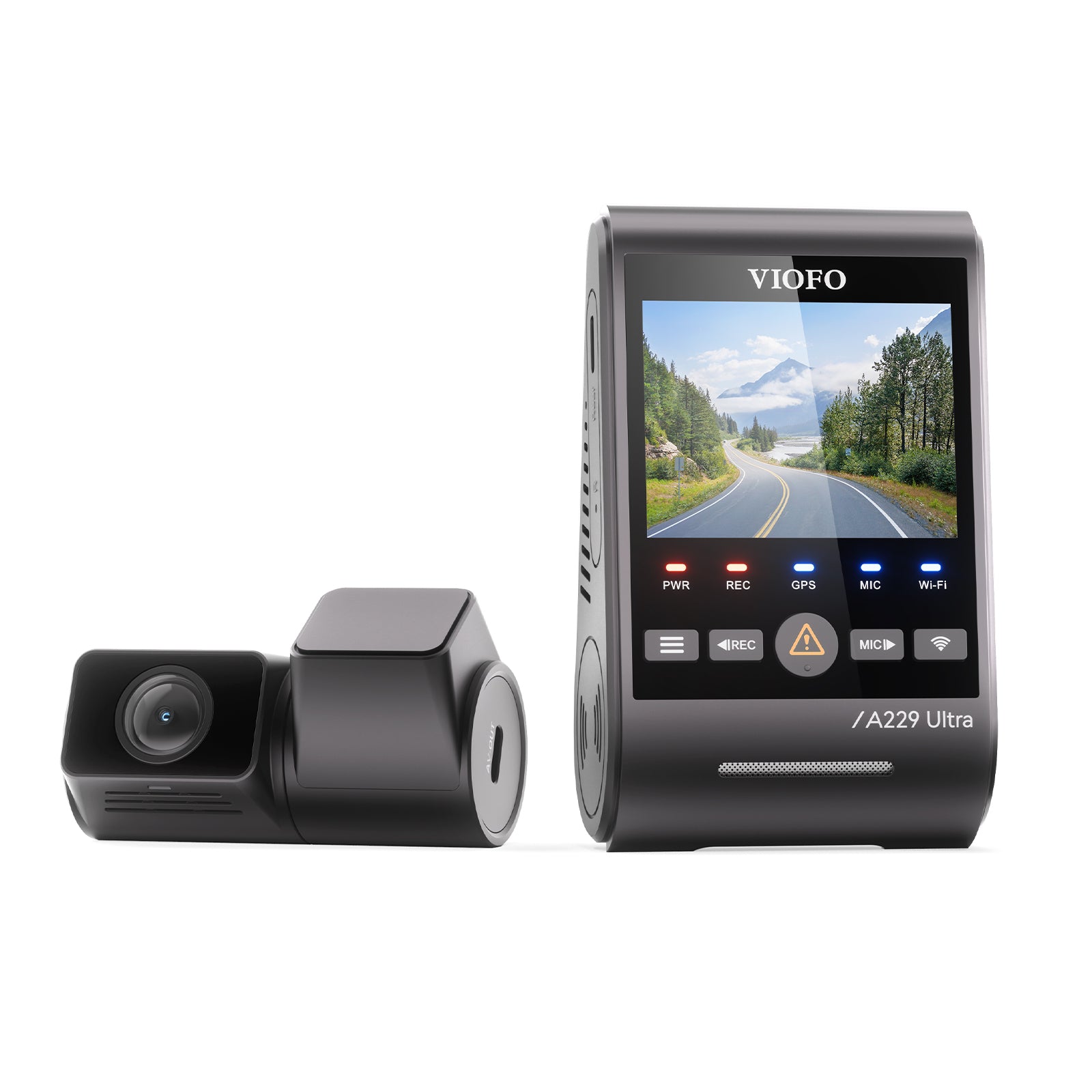VIOFO A229 Ultra 2CH 4K Front+4K Rear Dashcam with Dual Sony STARVIS 2 Sensors, 2-Channel 4K HDR, Ultra Fast 5GHz Wi-Fi & Precise GPS, Smart Voice Control