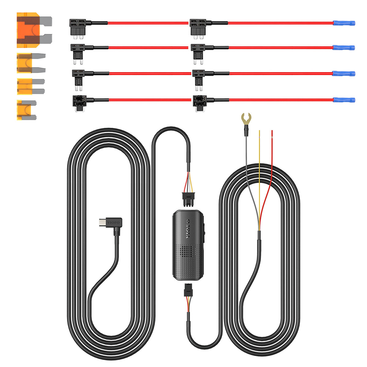 VIOFO Type-C HK6 ACC Hardwire Kit for A329S Series, Support Hybrid Parking Mode, Automatic Voltage Display, Low Power Consumption