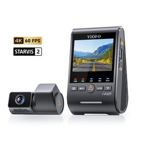 VIOFO A329T 2CH 4K 60FPS+2K Telephoto Camera with 4xOptical Zoom and Sony STARVIS 2 Sensor HDR, Support SSD Storage, Multiplex Video, Low Power Impact Detection, Hybrid Parking Recording
