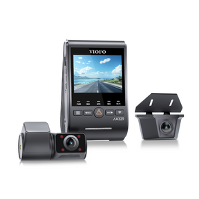 VIOFO A329SW 3CH 4K 30FPS Front+2K Waterproof Rear+2K Fisheye Cabin with Sony STARVIS 2 Sensor HDR, Flexible Installation to Capture Both Inside and Outside