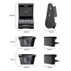 VIOFO A329WW 3CH 4K 30FPS Front+Dual 2K HDR Waterproof Rear Cameras with Sony STARVIS 2 Sensor, Tailored for Heavy-Duty Trucks and Trailers