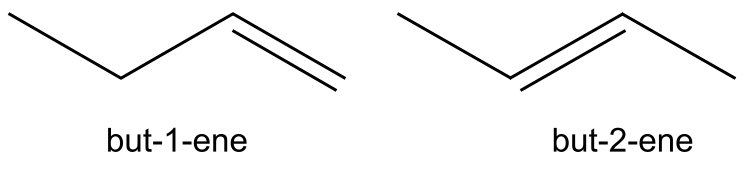 Alkenes position isomers examples StudySmarter